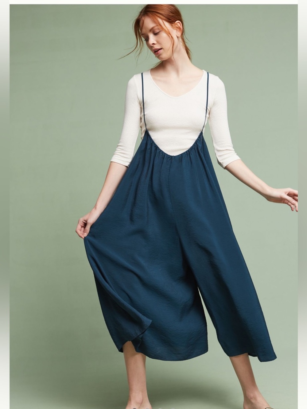Anthropologie “Akemi + Kin” Suspender Jumpsuit